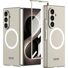 Vendas Samsung Galaxy Z Fold 8 Ultra Kılıf Wireless Şarj Özellikli Zore Kıpta M-safe Kapak
