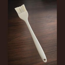 Silikon Yumurta ve Yağlama Fırçası Büyük Boy- 27 cm Krem Renkli Özel Seri