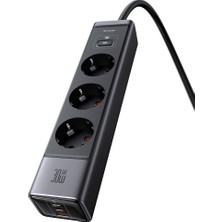 CP-0620 6 In 1 Gan 30W Fast Chrger 2C1A Eu Plug, Siyah