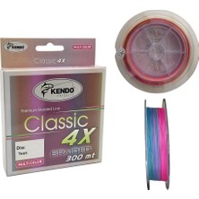 Kendo Classic 4x 300M Örgü Ip Misina ( Multicolor)