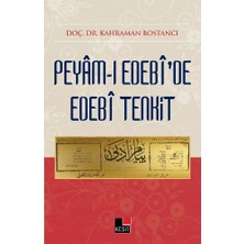 Kesit Yayınları Peyamı Edebide Edebi Tenkit