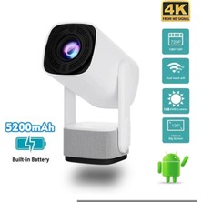 My Best Store LED 4K Çözünürlük, 1920X1080, 1500:1 Kontrast, 150 Ansilümen, Wifi, Usb, Hdmı Projeksiyon Cih