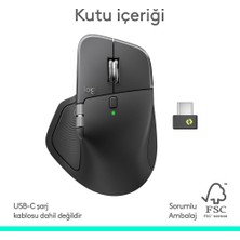 Logitech Logıtech Mx Master 4 Kablosuz Performans Mouse-Grafit