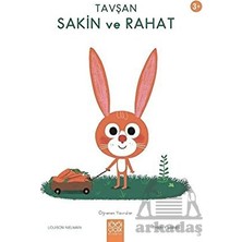 1001 Çiçek Kitaplar 1001 Çiçek Tavşan Sakin ve Rahat - Öğrenen Yavrular 24 Sayfa Karton Kapak Eğitici Kitap