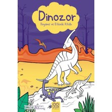 1001 Çiçek Kitaplar Dinozor Boyama ve Etkinlik Kitabı