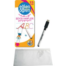 Dstil Tasarım Eğlen Öğren - 40 Silinebilir Sayfada - Büyük Harfleri Yazmayı Öğreniyorum (4-5 Yaş)