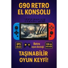 My Best Store Taşınabilir Oyun Konsolu 7 Inç IPS Hd Ekran 10000 Oyun 2000MAH Pil Bluetooth Çok Renkli