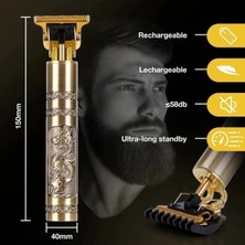 My Best Store Şarjlı Kuru Kullanım Saç Sakal Vücut Tıraş Makinesi Metalik Renk 2 Yıl Garantili