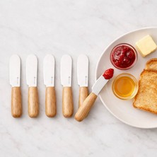 Emsan Break Ahşap Saplı Tereyağı Reçel Çikolata Bıçağı 6 Parça