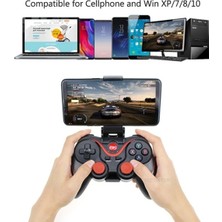 My Best Store Kırmızı Bluetooth Bağlantılı Gamepad, Pc Uyumlu, Telefona Takılabilir Oyun Kolu - Elektronik