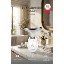 My Best Store Elektronik Beyaz Yüz Masaj Aleti Sıkılaştırıcı ve Yaşlanma Karşıtı Bakım Cihazı Tip