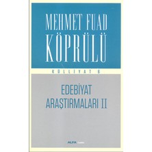 Alfa Yayınları Edebiyat Araştırmaları 2 - Külliyat 6