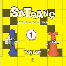 Maya Kitap Satranç Boyama ve Eğitim Kitabı -1 / Taşlar