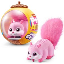 TeknoKapsül Zuru Sesli ve Hareketli Pets Alive Koşan Sevimli Sincap PEL12000 - Pembe