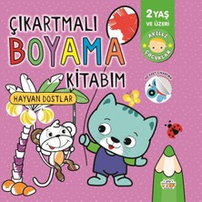 0-6 Yaş Yayınları Çıkartmalı Boyama Kitabım Hayvan Dostlar