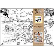 Akademi Çocuk Funny Mat - Yaz 33,5 x 48 cm