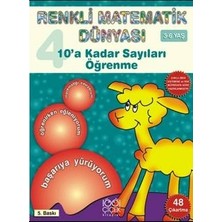 1001 Çiçek Kitaplar 10'a Kadar Sayıları Öğrenme / Renkli Matematik Dünyası 4