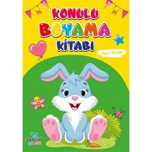 Sancak Çocuk Konulu Boyama Kitabı - Sarı Kitap