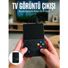 Marsilyan Retro Oyun Konsolu Çift Analog Joystick 64GB Hafızalı Taşınabilir El Konsolu