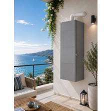 Pvc Çok Amaçlı Kombi Dolabı – Suya Dayanıklı Balkon & Dış Mekan Dolabı – Kolay Kurulum