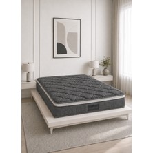 Yatakcım Aura Comfort Ultra Full Ortopedik Pedli Tavşan Tüyü Torba Yaylı Yatak (Antrasit) 90X190