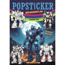 Lama Toys Megarobotlar Boyama Kitabı Popsticker