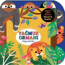 Uçan Fil Yayınları Dokun & Hisset & Bul Yağmur Ormanı Hayvanları