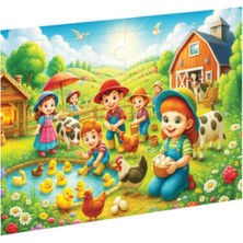 Ca Games Çiftlikteki Çocukları Ahşap Puzzle