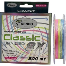 Kendo Classic 8x 300MT 0.16MM 9.2kg Örgü Ip Misina Multi Color