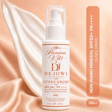 Dejowi V50 Premium Mineral Filtre Destekli Hibrit Uva/uvb Koruma Spf 50+ Pa++++ Güneş Kremi 100 ml