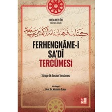Babıali Kültür Yayıncılığı Ferhengname-I Sa‘di Tercümesi