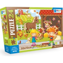 Blue Focus Farm Animals (Çiftlik Hayvanları) - Puzzle 24 Parça