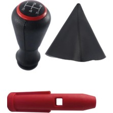 Empressco Peugeot 206 306 Vites Topuzu ve Körüğü Set 206 Kırmızı