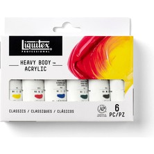 Liquitex : Professional : Heavy Body : Akrilik Boya Seti : 6 Renk x 22 ml (Classics)