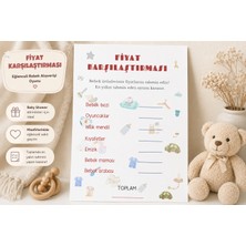 Trend Parıltı Baby Shower Oyun Kartı, Tahmin Kartı, Cinsiyet Partisi Oyun (10 Adet 10*15CM)