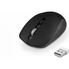 Marsilyan Plus Sessiz Kablosuz Mouse 2.4 Ghz 1600 Dpı Siyah S1000