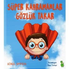 Yeşil Dinozor Süper Kahramanlar Gözlük Takar