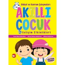 Beyaz Balina Yayınları Akıllı Çocuk Gelişim Etkinlikleri Dikkat ve Kavram Çalışmaları - Çıkartmalı Etkinlikler