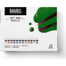 Liquitex : Professional : Soft Body : Akrilik Boya Seti : 12 Renk x 22 ml (Essentials)