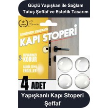 Svein #kapıstoperi Yapışkanlı Kapı Stoperi Şeffaf 4 Adet Kapı Kolu Çarpma Engelleyici Duvar Koruyucu Silikon Tampon Sessiz Darbe Önleyici Güçlü Yapışkan Mobilya Koruma Kapı Arkası Stoper 4 cm