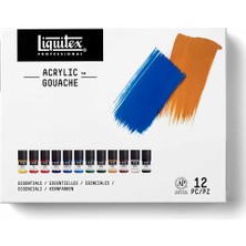 Liquitex : Professional : Akrilik Guaj Boya Seti : 12 Renk x 22 ml (Essentials)
