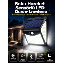 MiraLive Güneş Enerjili Sensörlü Duvar Lambası Bahçe Lamba Suya Dayanıklı Bahçe Aydınlatma