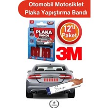 Svein #plakabandı Otomobil Motosiklet Plaka Yapıştırma Bandı 3m Vhb Çift Taraflı Çok Güçlü Suya Dayanıklı 12 Adet Gri 95X30 mm Araç Plaka Montaj Sabitleme Oto Aksesuar Yapışkan Ped