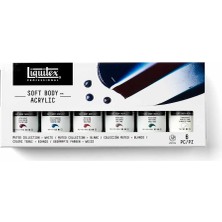 Liquitex : Professional : Soft Body : Akrilik Boya Seti : 6 Renk x 59 ml (Muted + White)