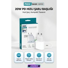 L'edoren Basic 20W Qualcomm 3.0 Hızlı Şarj Adaptörü Priz Başlık Apple/samsung/xiamoi Uyumlu QCH220