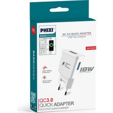 L'edoren QCH202 Basic 12V / 3A Qualcomm 3.0 Hızlı Şarj Adaptörü
