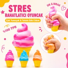 MİNGODAN Dondurma Squishy Stres Oyuncağı Sıkılabilir Yumuşak Duyusal Fidget Oyuncak 1 Adet