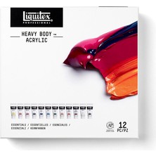 Liquitex : Professional : Heavy Body : Akrilik Boya Seti : 12 Renk x 22 ml (Essentials)