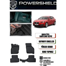 POWERSHIELD Seat Leon (Otomatik) 2020 ve Sonrası Uyumlu Araca Özel Premium 5D Havuzlu Oto Paspas Takımı