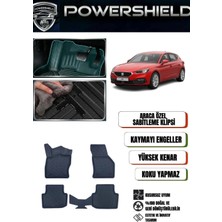 POWERSHIELD Seat Leon (Manuel) 2020 ve Sonrası Uyumlu Araca Özel Premium 5D Havuzlu Oto Paspas Takımı